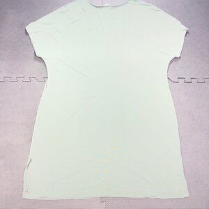 Free Fly Womens Olive Green V-Neck Short Sleeve Dress Size L Bamboo Fabric